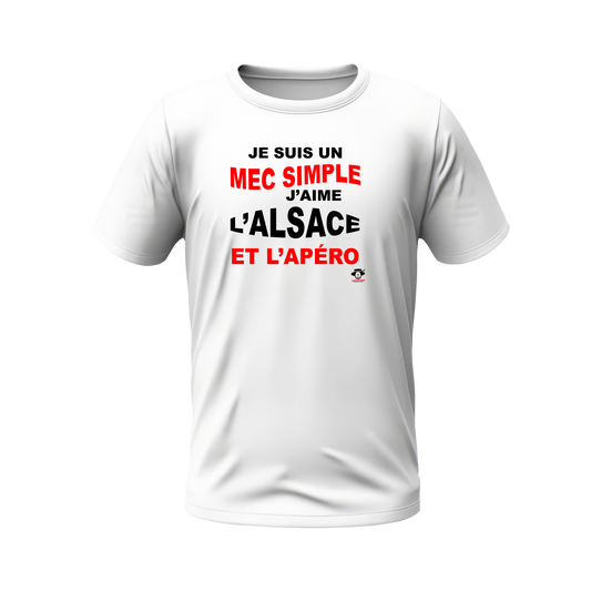 Je suis une mec simple j'aime l'Alsace et l'apéro