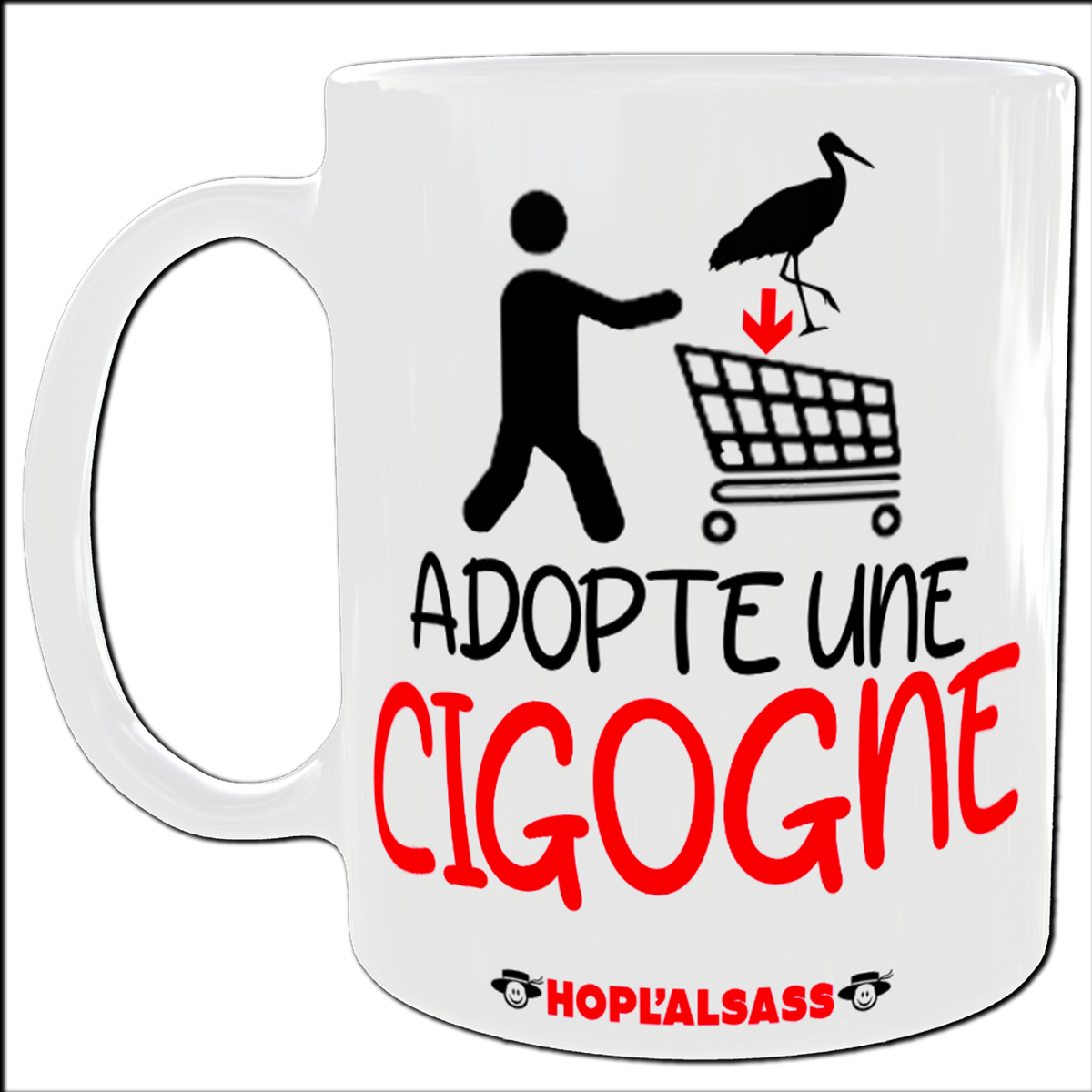 Mug Adopte une cigogne