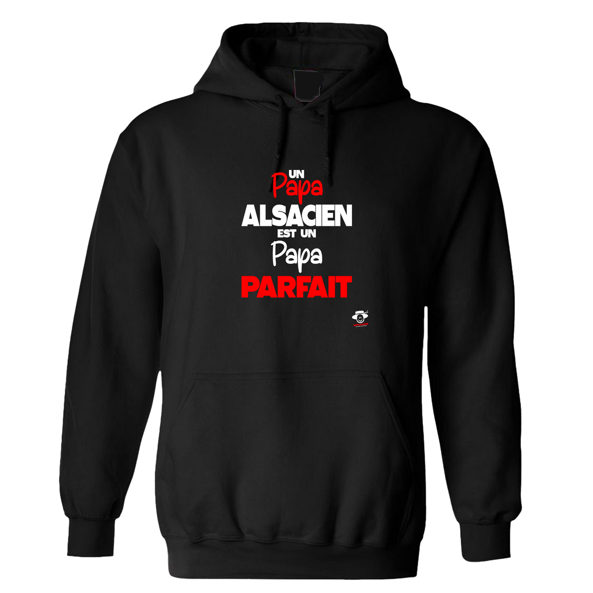 Sweat à capuche Un Papa alsacien est un papa parfait