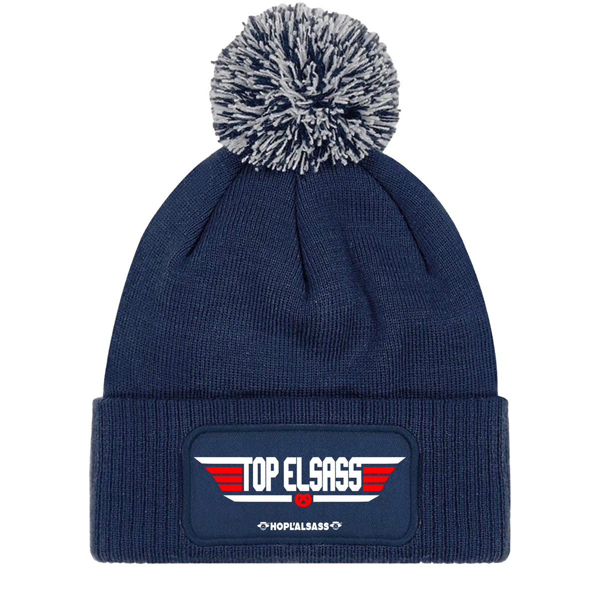 Bonnet Top Elsass avec ponpon