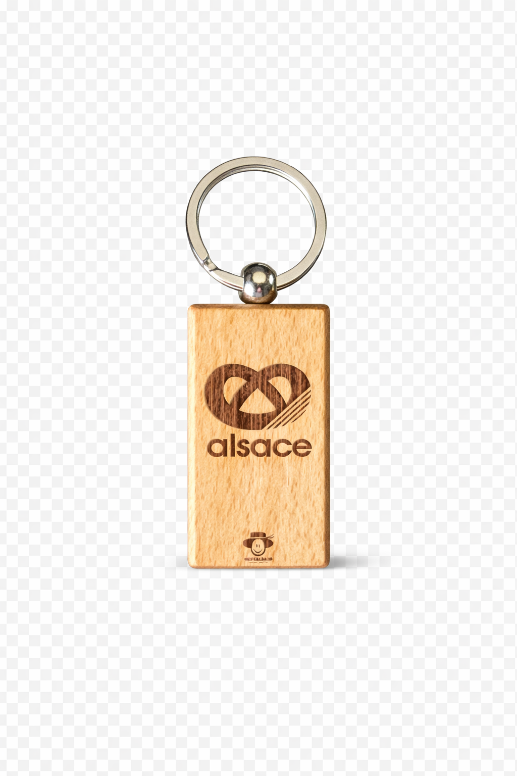 Porte clé bois Alsace