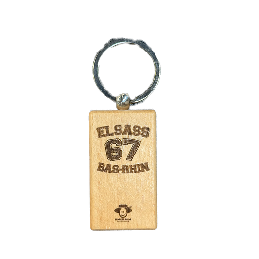 Porte clé bois ELSASS 67