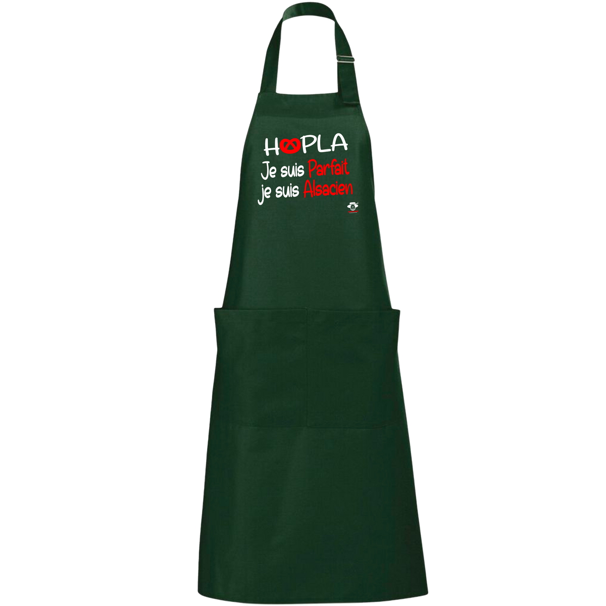 Tablier Hopla je suis parfait, je suis Alsacien