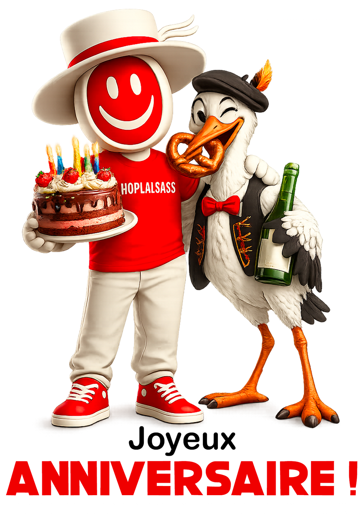 Carte postale Joyeux anniversaire