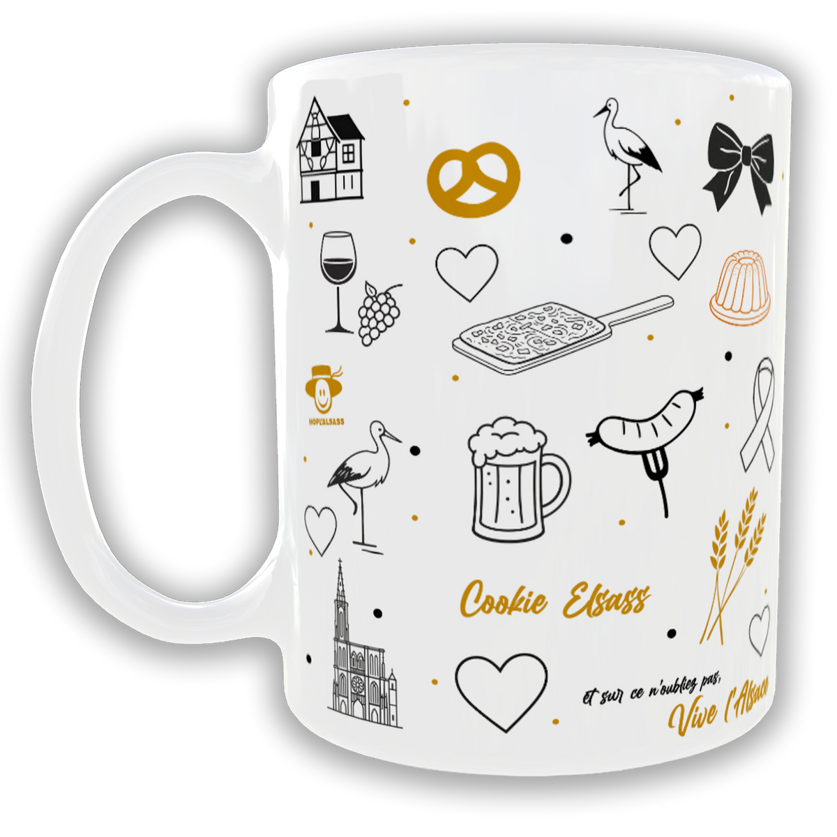 Mug Vive l'Alsace (Cookie Elsass)