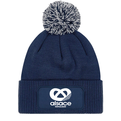 Bonnet Alsace avec ponpon