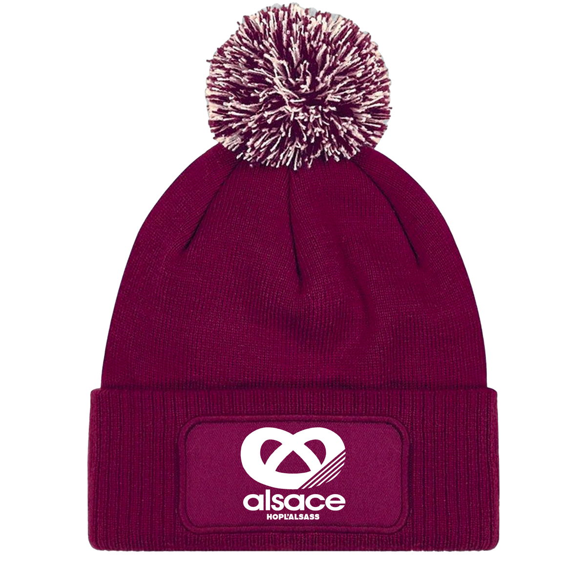 Bonnet Alsace avec ponpon