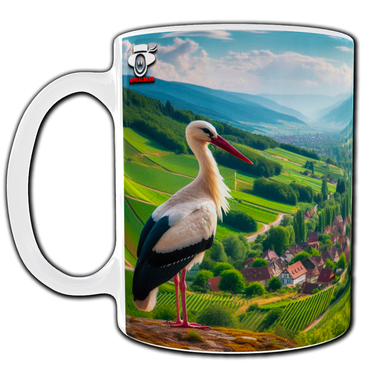 mMug Cigogne paysage