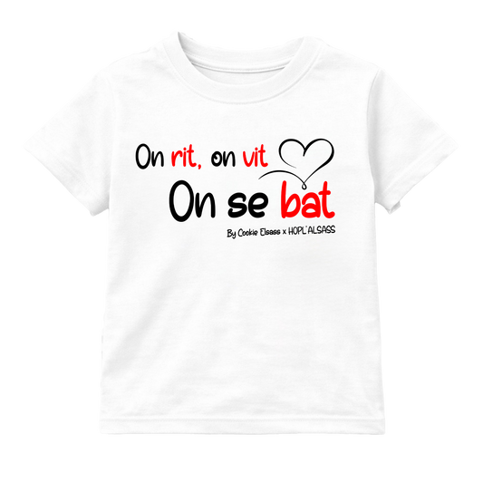 T-shirt enfant On rit, on vit, on se bat