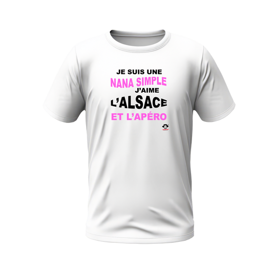 Je suis une nana simple j'aime l'Alsace et l'apéro