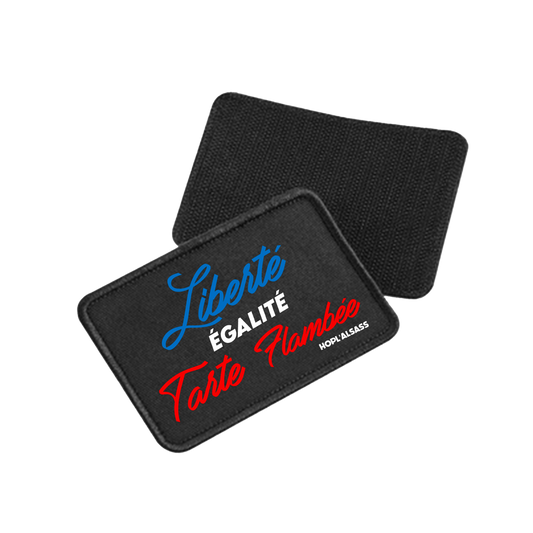 Patch LIBERTE EGALITÉ TARTE FLAMBÉ