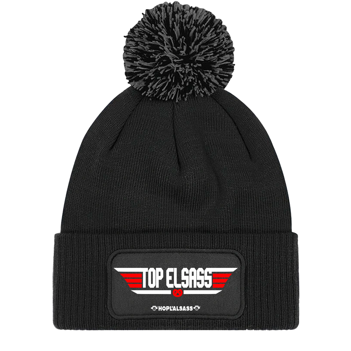Bonnet Top Elsass avec ponpon